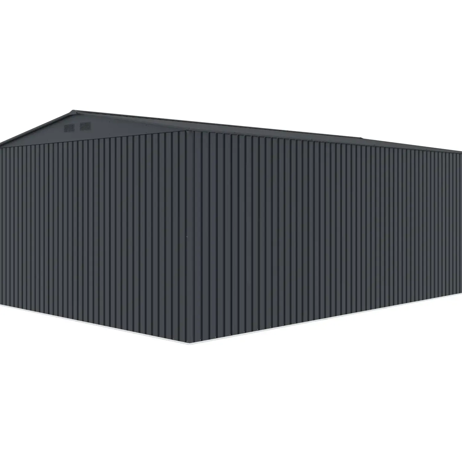 Outlet Torben redskabsskur 20,5 m², stål, mørkegrå