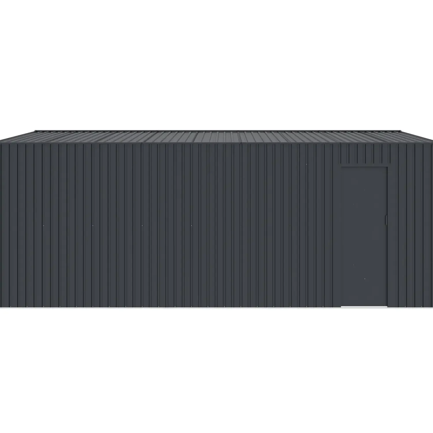 Outlet Torben redskabsskur 20,5 m², stål, mørkegrå