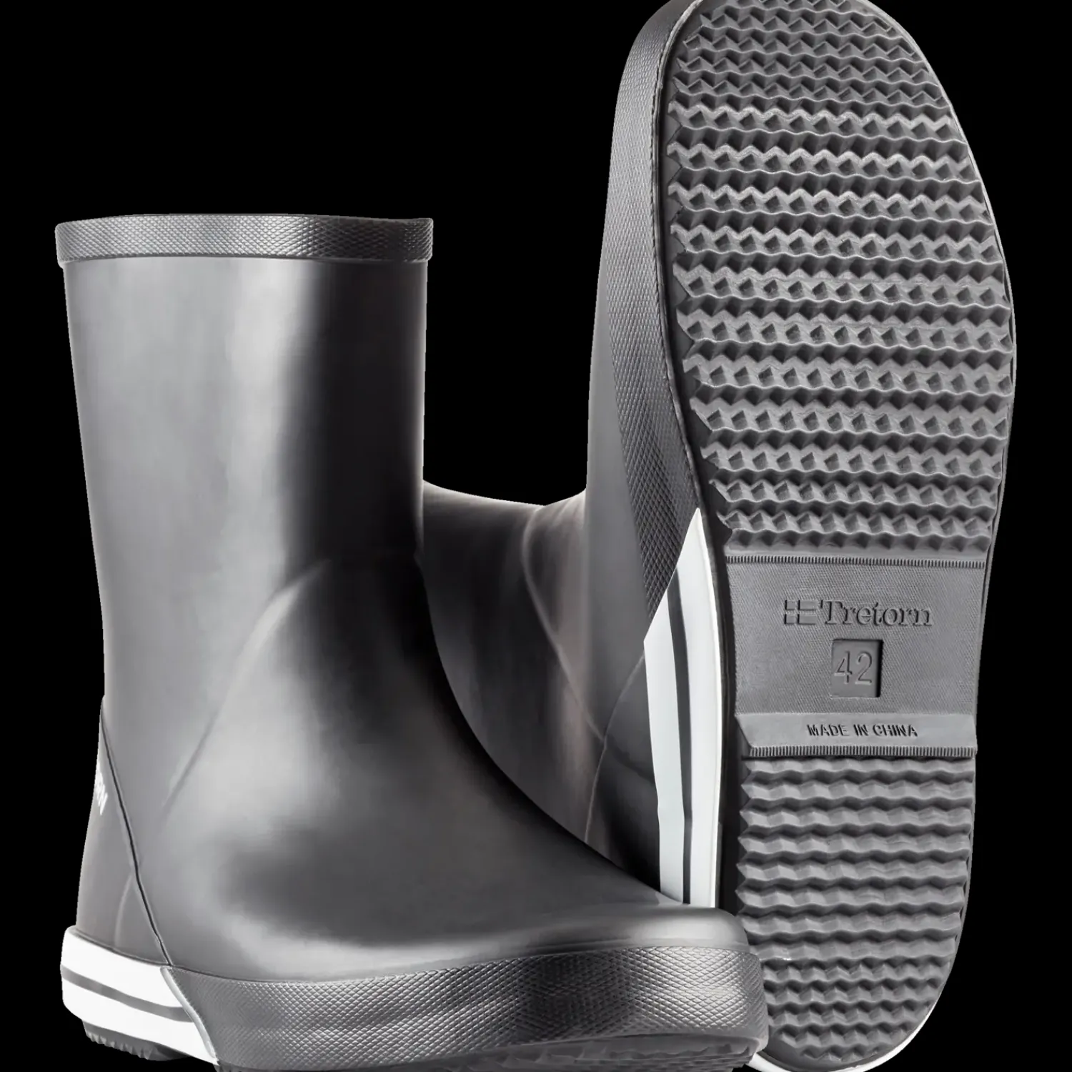 Gummistøvler^Treton Basic Mid gummistøvle str. 37 sort
