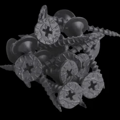 Tilbehør Loft Og Vægge|Træbetonskruer^Troldtekt® strukturskrue til træ og stål 4,2x45 mm sort 100 stk.