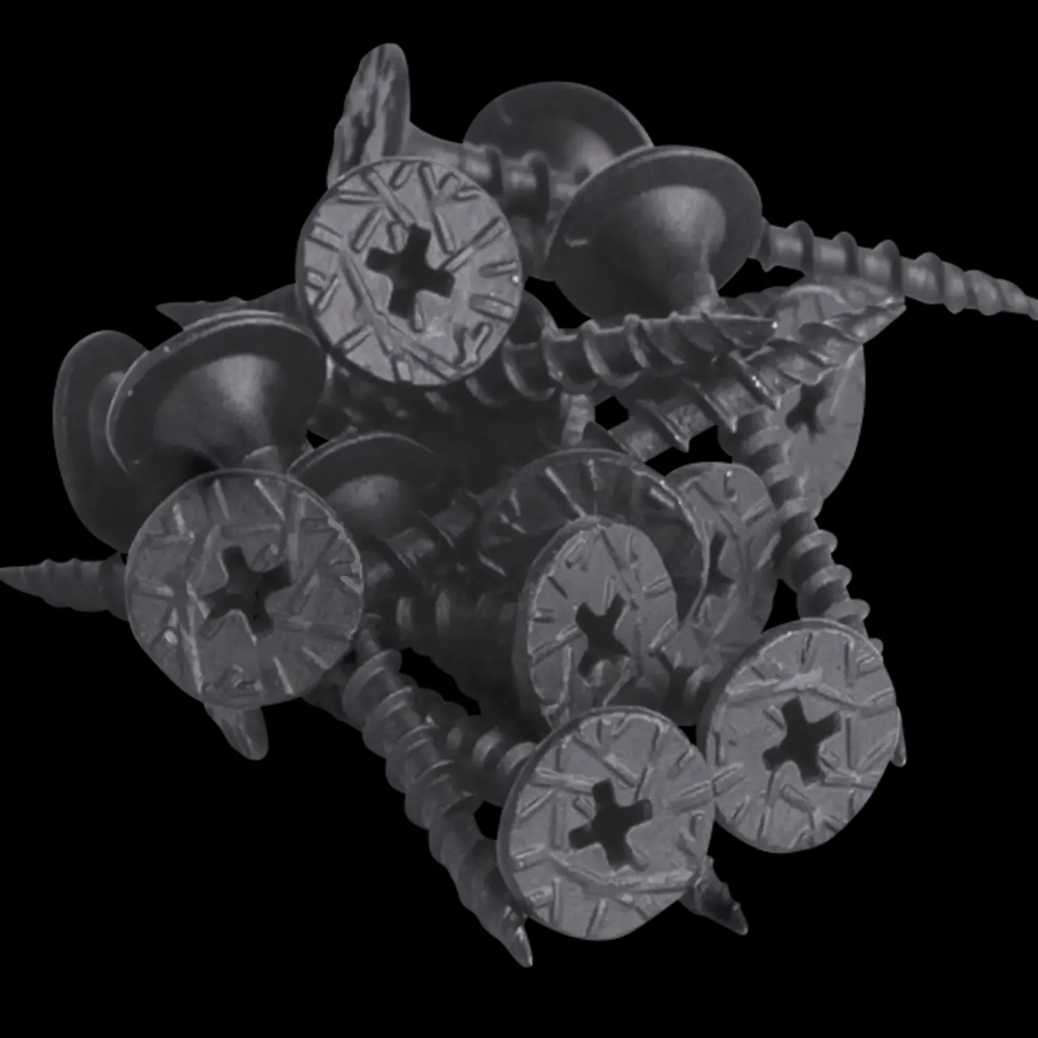 Tilbehør Loft Og Vægge|Træbetonskruer^Troldtekt® strukturskrue til træ og stål 4,2x45 mm sort 100 stk.