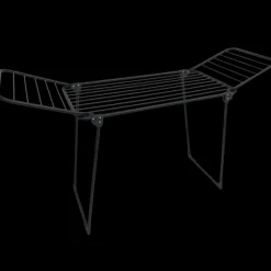 Discount Tørrestativ med vinger 18 m tørreplads sort kraftig model