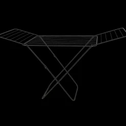 New Tørrestativ med vinger 18 m tørreplads sort