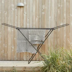 New Tørrestativ med vinger 18 m tørreplads sort