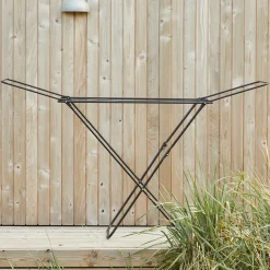 New Tørrestativ med vinger 18 m tørreplads sort