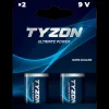Batterier^Tyzon Alkaline 9V Super 2 stk.