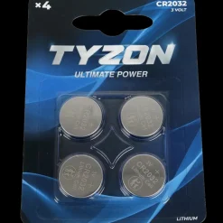 Batterier^Tyzon CR2032 lithiumbatterier 4 stk