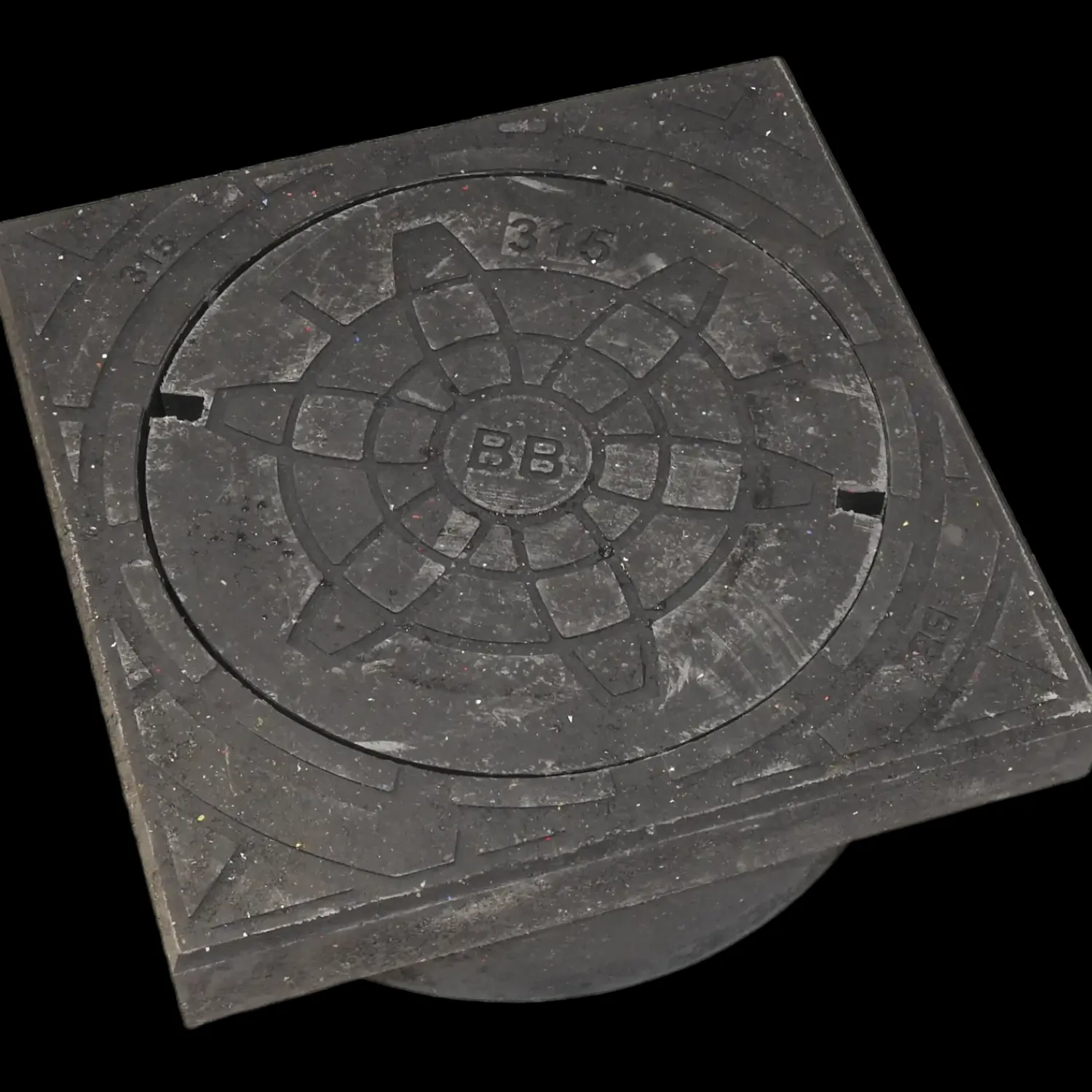 Afløb Og Rør^Universal kegle med fals og dæksel 315 mm