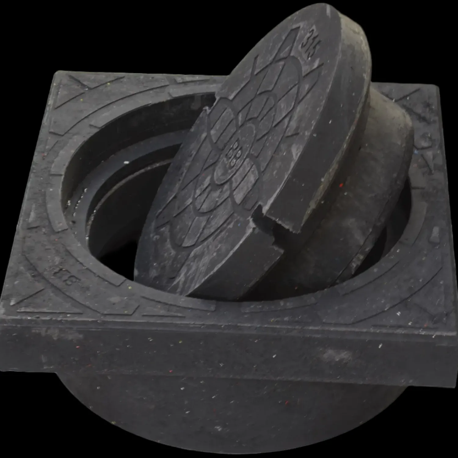 Afløb Og Rør^Universal kegle med fals og dæksel 315 mm