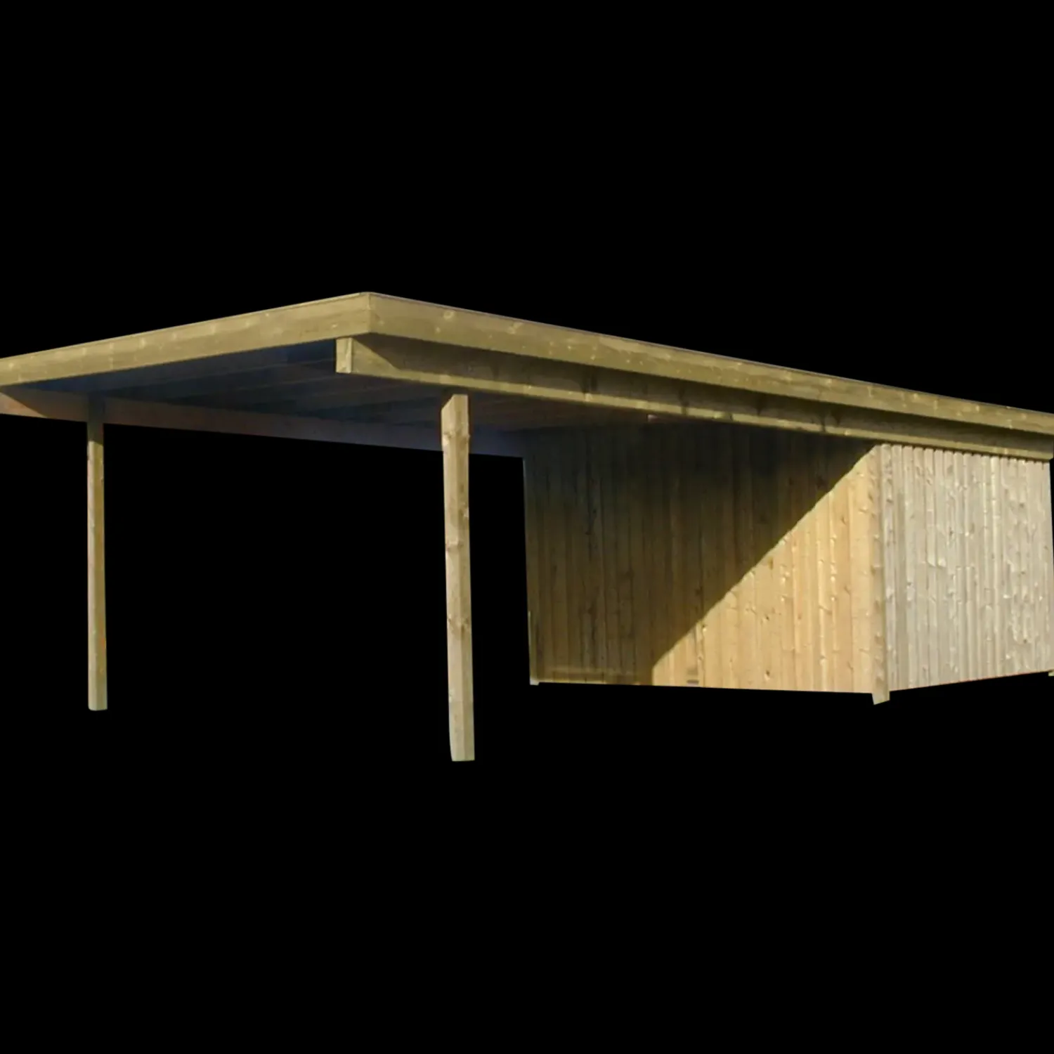 Davidsen Carporte^Valdemar carport med redskabsrum 836x420 cm - m/plast trapeztag