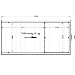 Davidsen Carporte^Valdemar carport med redskabsrum 836x420 cm - m/plast trapeztag