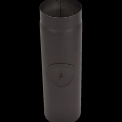 Varde Ovne Brændeovnstilbehør^Varde pejserør bagudgang sort, Ø15 x 50 cm