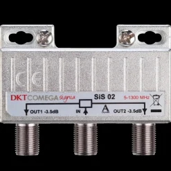New 2-vejs signal fordeler for f-connector metal