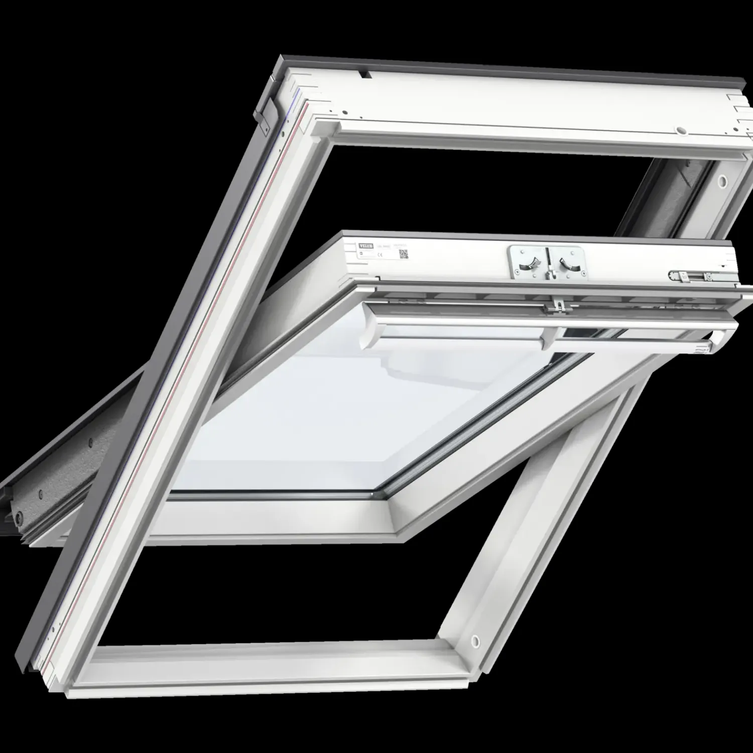 Velux Vinduer^GGL CK02 2068 manuelt vippevindue hvidmalet fyrretræ 55x78 cm