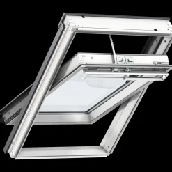 Velux Vinduer^GGL MK04 206821 fjernbetjent vippevindue 3-lags, hvidmalet fyrretræ 78x98 cm