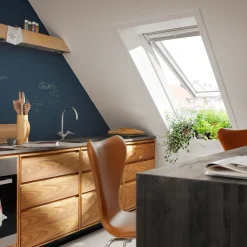 Online Velux GPU MK04 tophængt vindue, hvid polyurethan, 78x98 cm