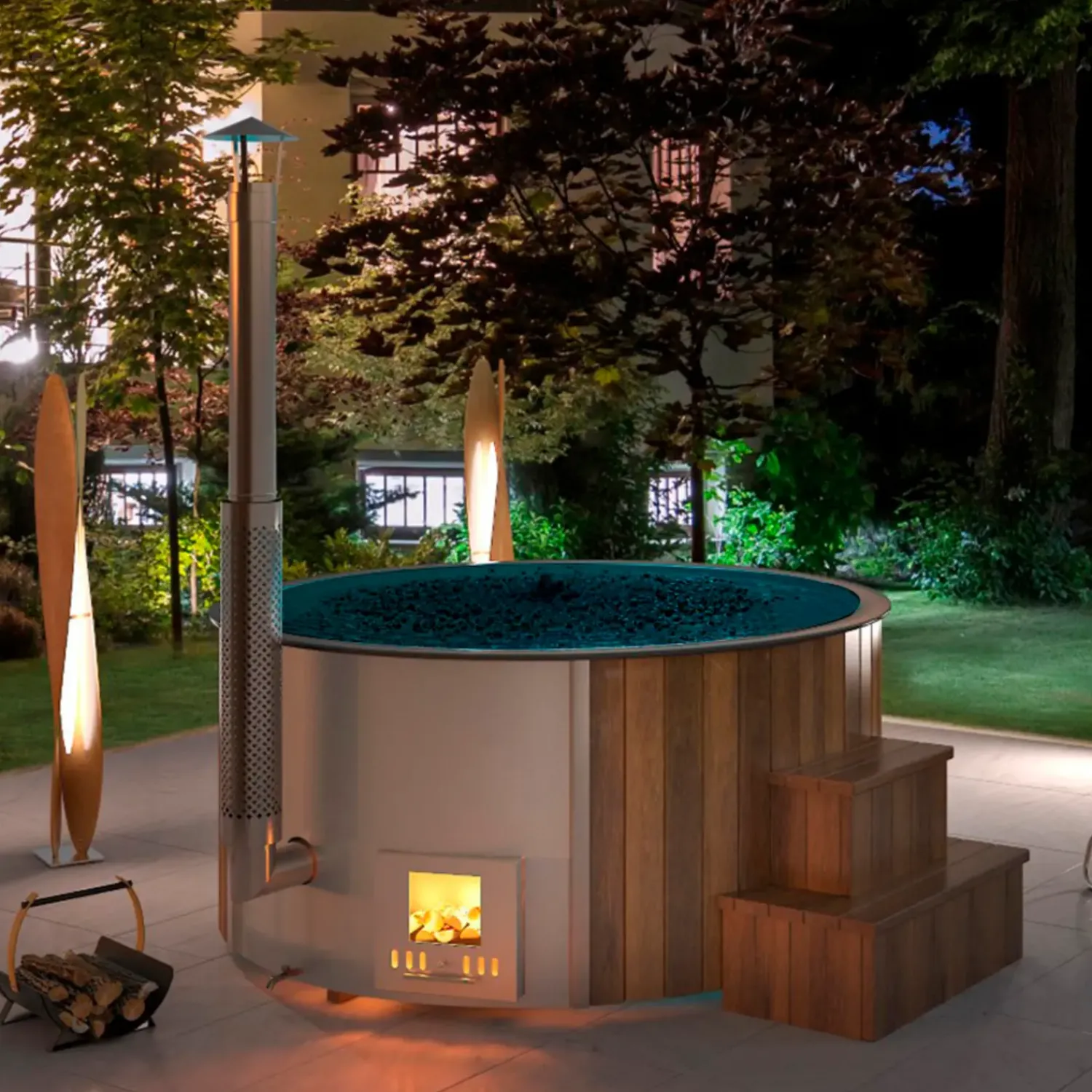 Clearance Vildmarksbad THOR til 6 personer, Ø200 cm