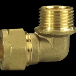 New Vinkel klemring 15 mm x1/2" messing