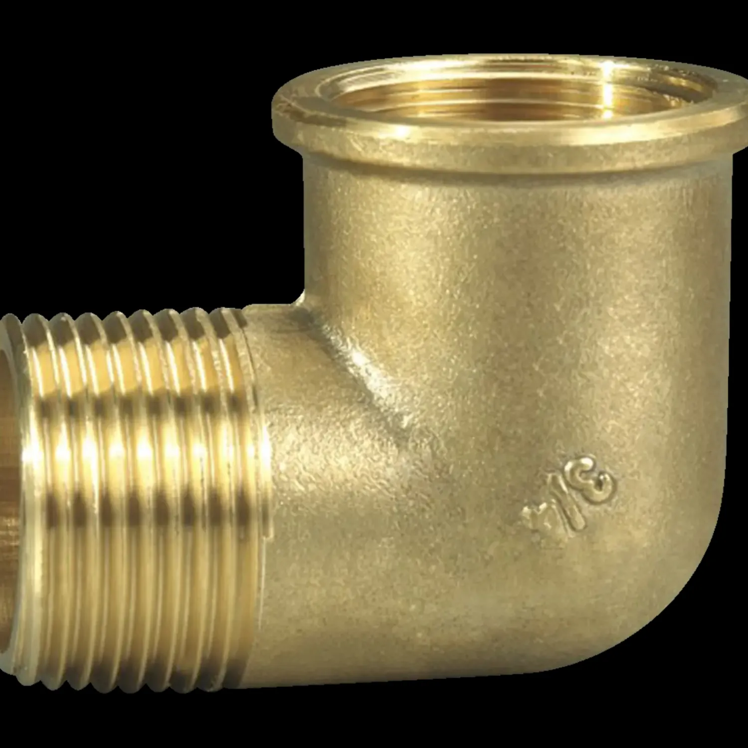 Vvs-Fittings Og Rør^Vinkel 3/4"x3/4" messing