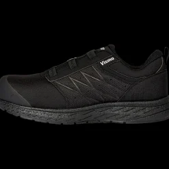 Sikkerhedssko^Vismo EL25 sko m/elastik sort str. 44