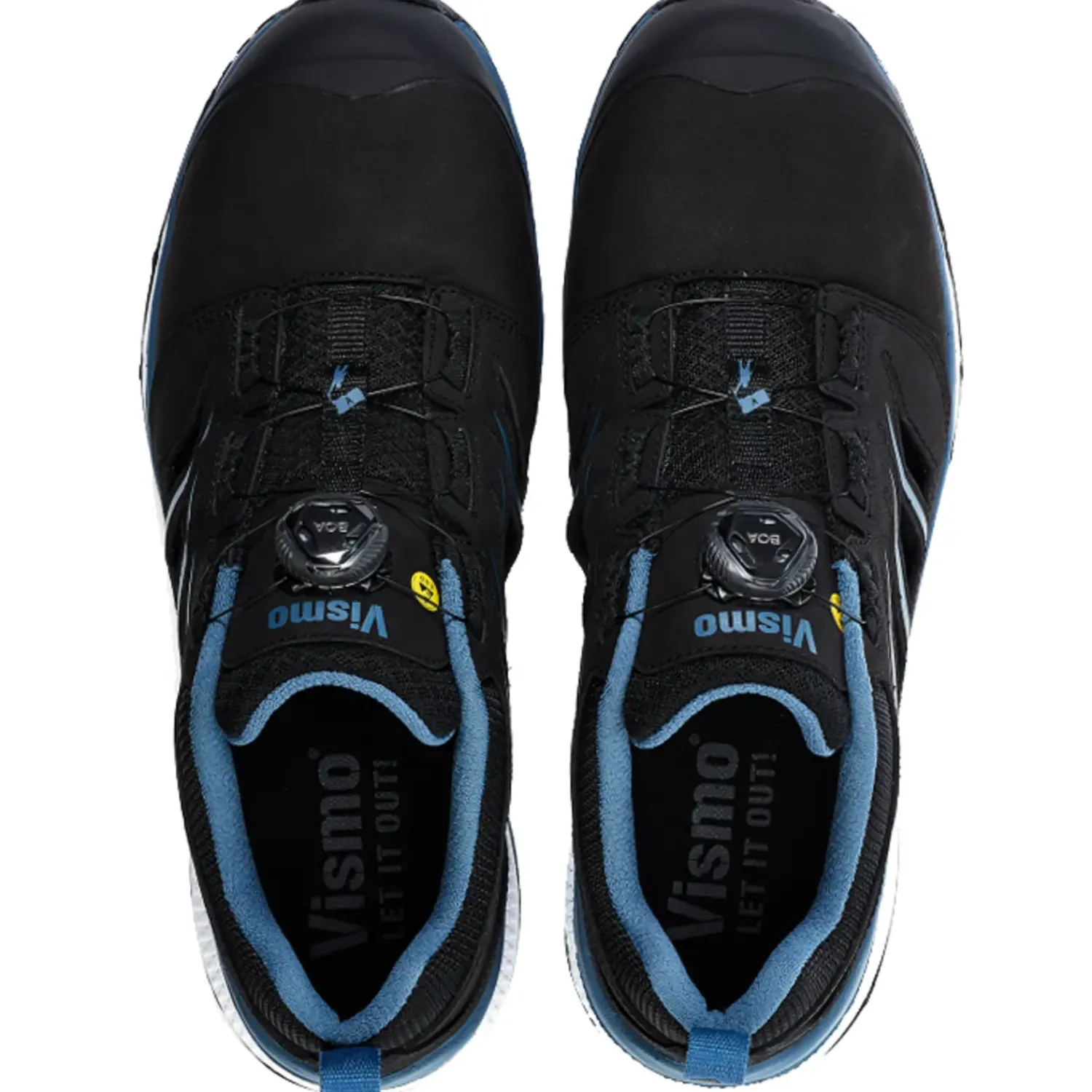 Vismo Sandaler^ESD Nubuck sikkerhedssandal blå str. 41