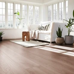 Online Wallmann Organic silent hybridgulv lys brun eg 245x2003x9 mm