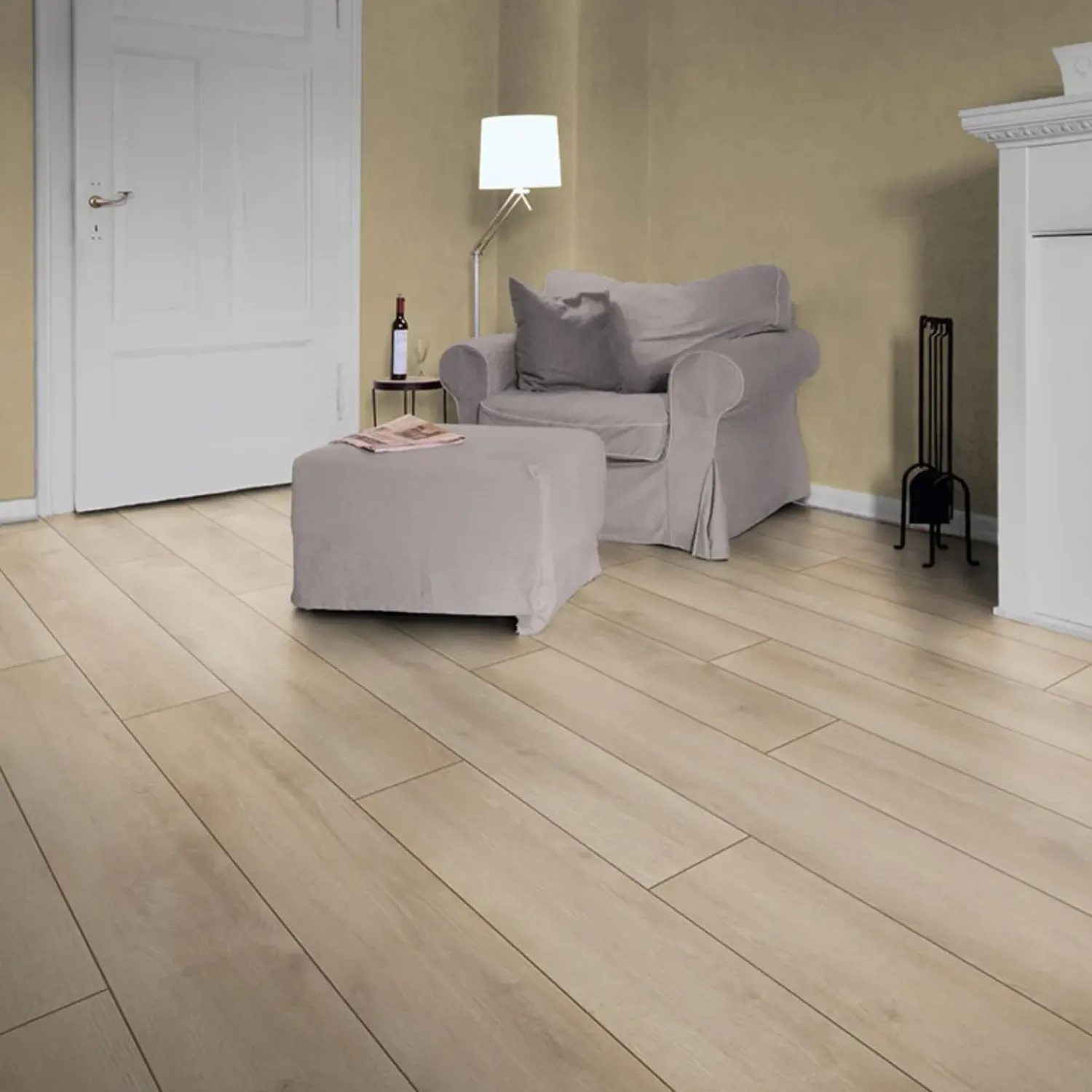 Laminatgulve^Wallmann Planke Laminatgulv advanced 1380x193x8 mm Eg Sommer