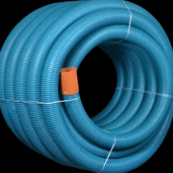 Hot Wavin drænrør korrugerede pvc 2,5x5 mm 113 mm x 100 m blå