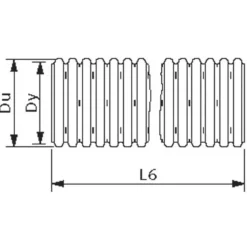 Wavin Brønde Og Dræn^drænrør korrugerede PVC 50 mm x 50 m
