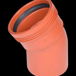 New Wavin kloakrør PP rød bøjning 30° x 110 mm