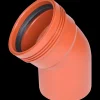 Wavin Kloakrør^kloakrør PP rød bøjning 45° x110 mm