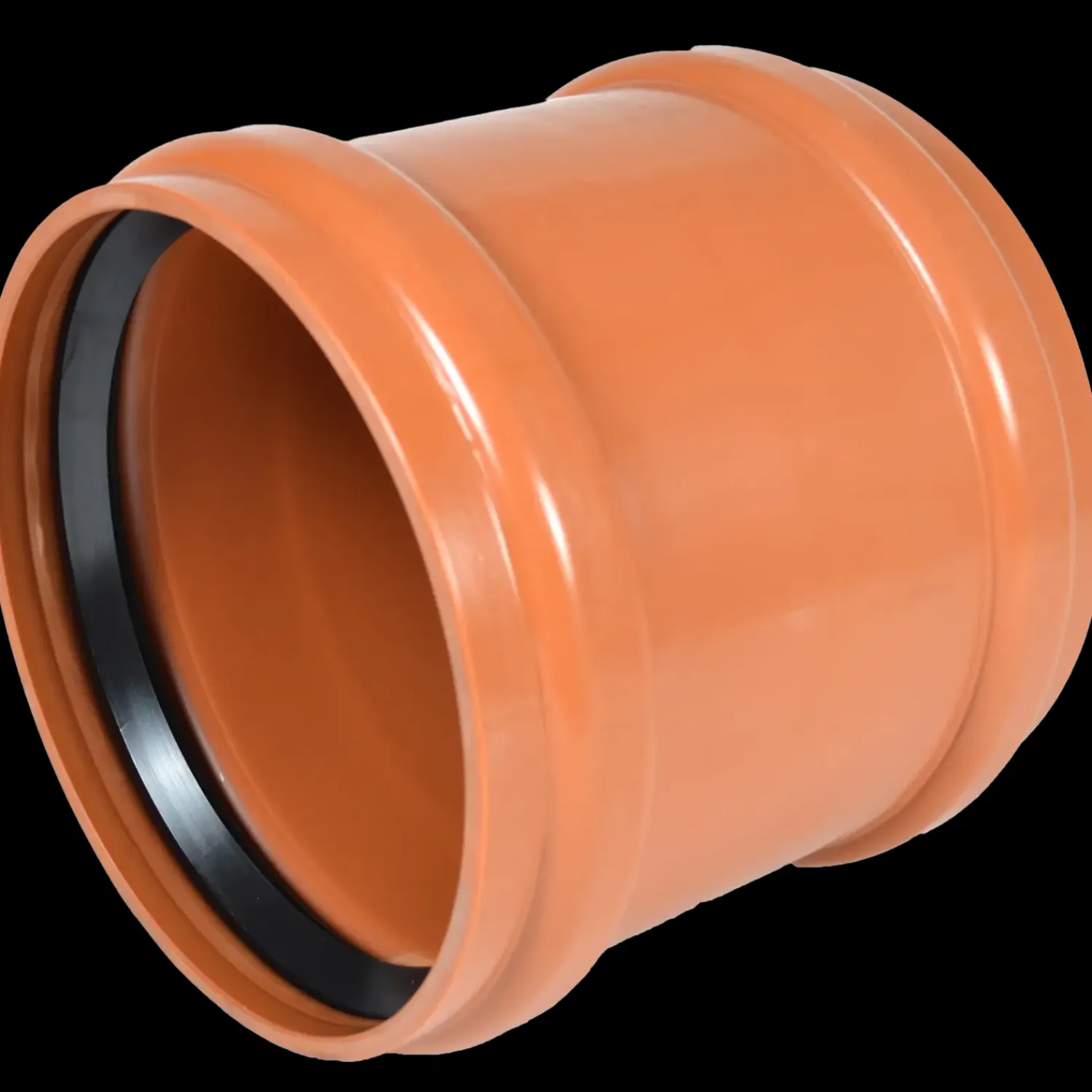 Kloakrør^Wavin PVC skydemuffe 250 mm