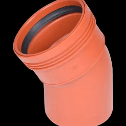 Wavin Kloakrør^Wafix kloakrør PP rød bøjning 30° x 160 mm