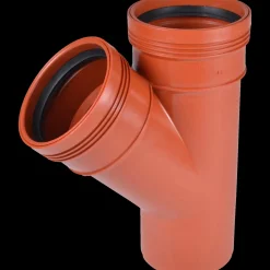 Wavin Kloakrør^Wafix kloakrør PP rød grenrør 45°x110x110 mm