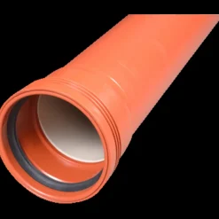 Best Wavin Wafix kloakrør PP SN4 rød med muffe 110x2000 mm