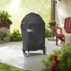 Weber Grillovertræk^Premium grillbetræk sort, Ø57 cm