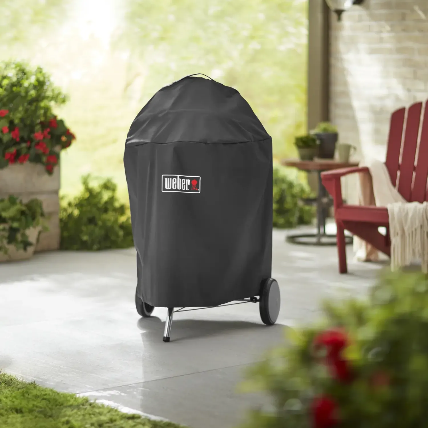 Weber Grillovertræk^Premium grillbetræk sort, Ø57 cm