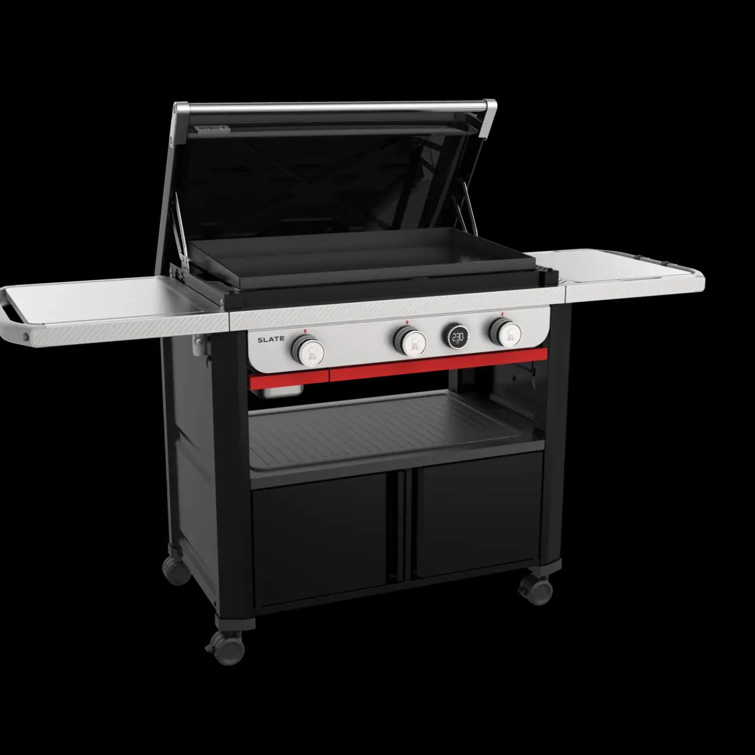 Weber Weber Gasgrill|Stegeplader Og Holdere^® Slate GPD 76 cm Premium stegeplade gasgrill med vogn
