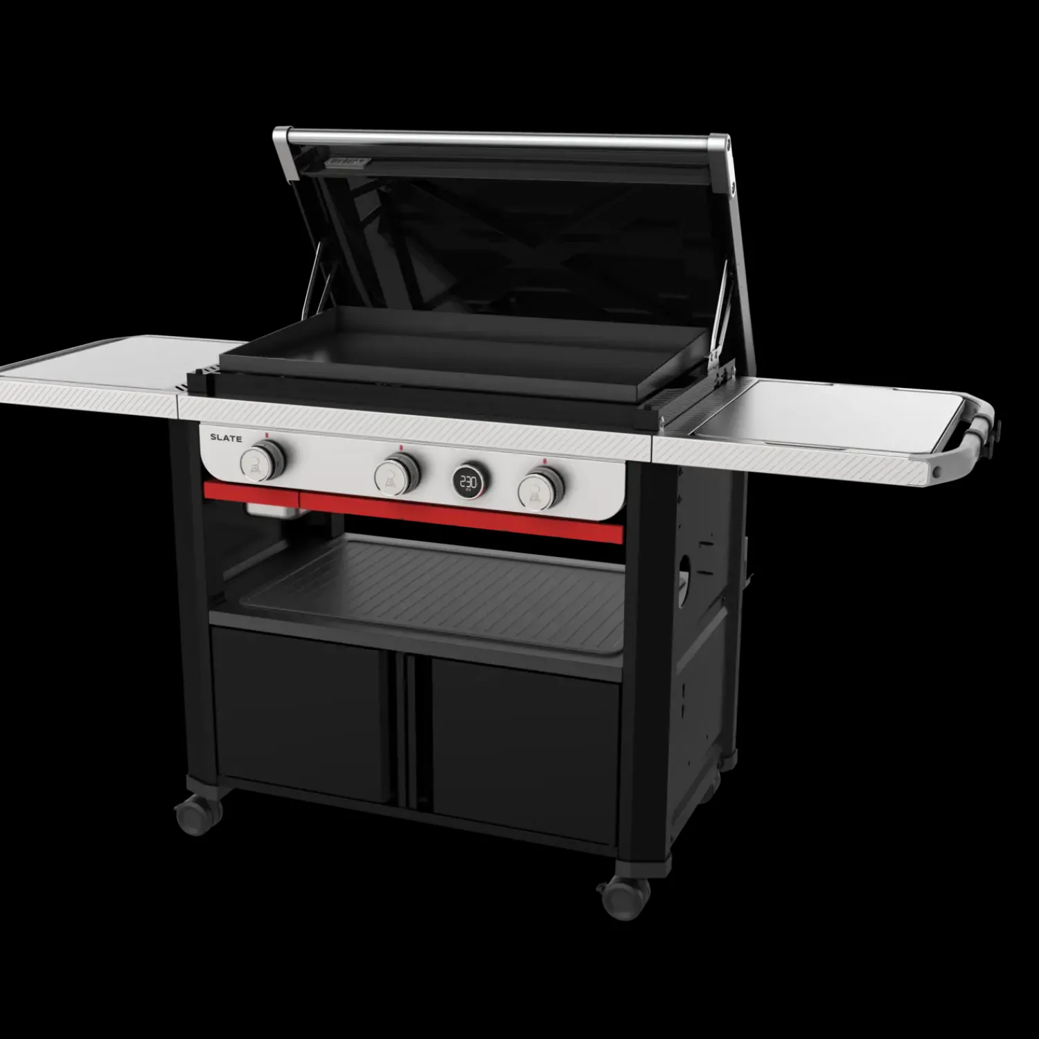 Weber Weber Gasgrill|Stegeplader Og Holdere^® Slate GPD 76 cm Premium stegeplade gasgrill med vogn