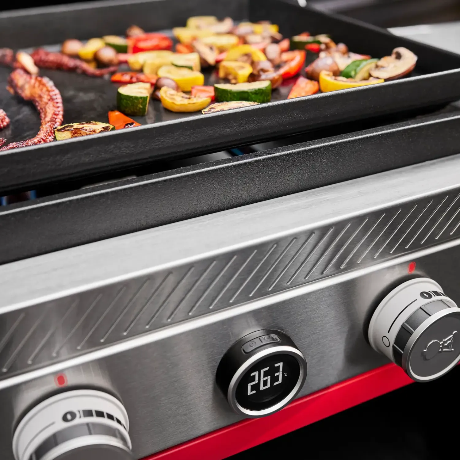 Weber Weber Gasgrill|Stegeplader Og Holdere^® Slate GPD 76 cm Premium stegeplade gasgrill med vogn