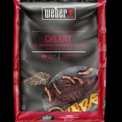 Weber Optænding Og Briketter^® træpiller af kirsebærtræ til træpillegrill 8 kg. pose