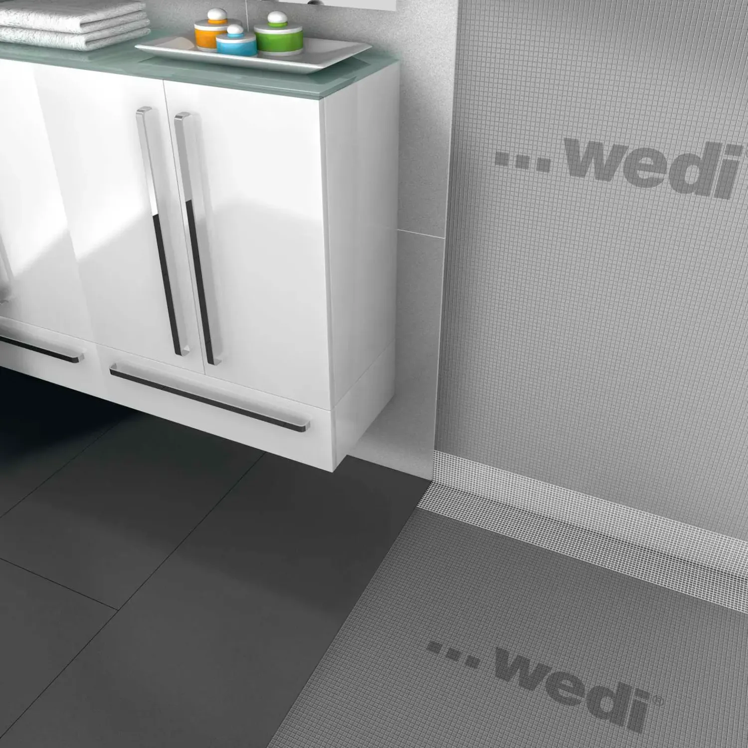 Sale wedi armeringsbånd, 125 mm x 25 m, selvklæbende