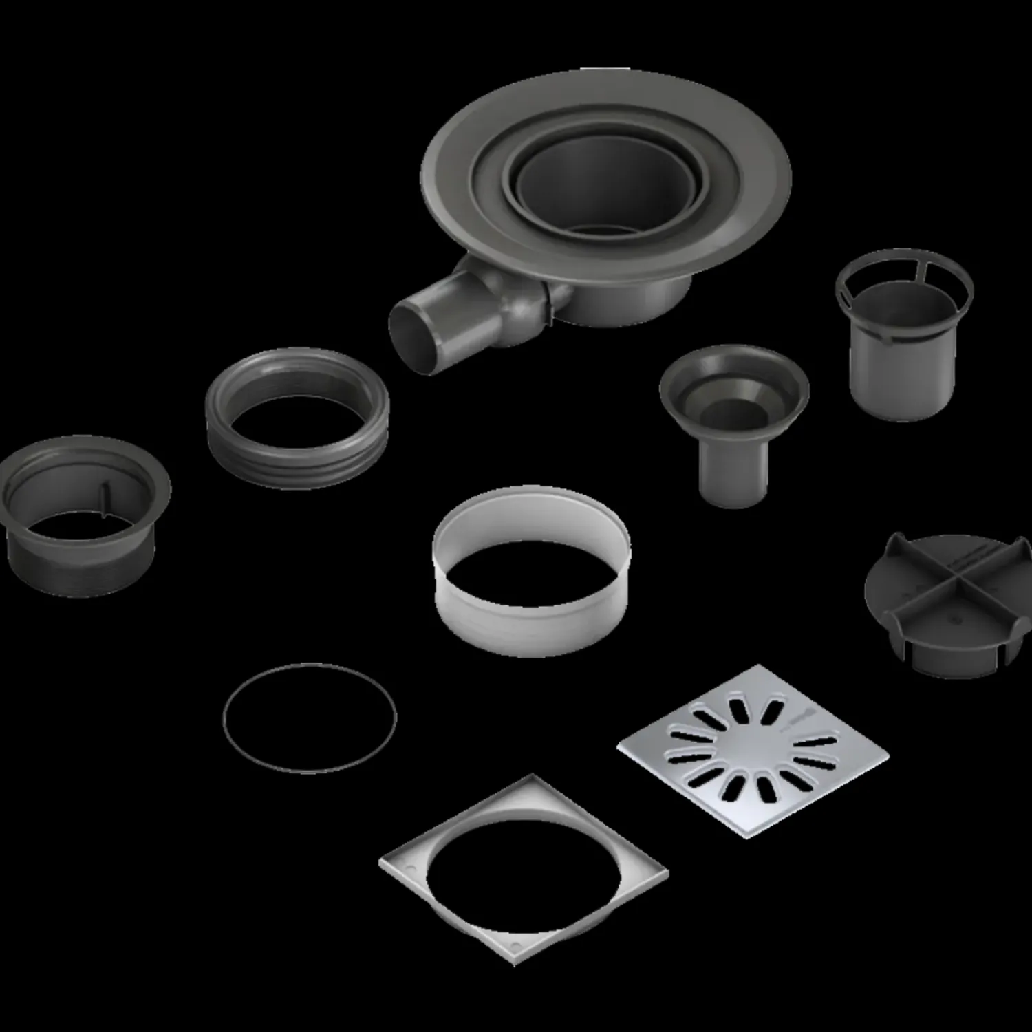 wedi Wedi Byggeplader Og Tilbehør^Fundo standardafløb lodret DN50