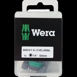 Wera 889/4/1 K rapidadapter universal bitsholder 1/4"x50 mm 3 stk