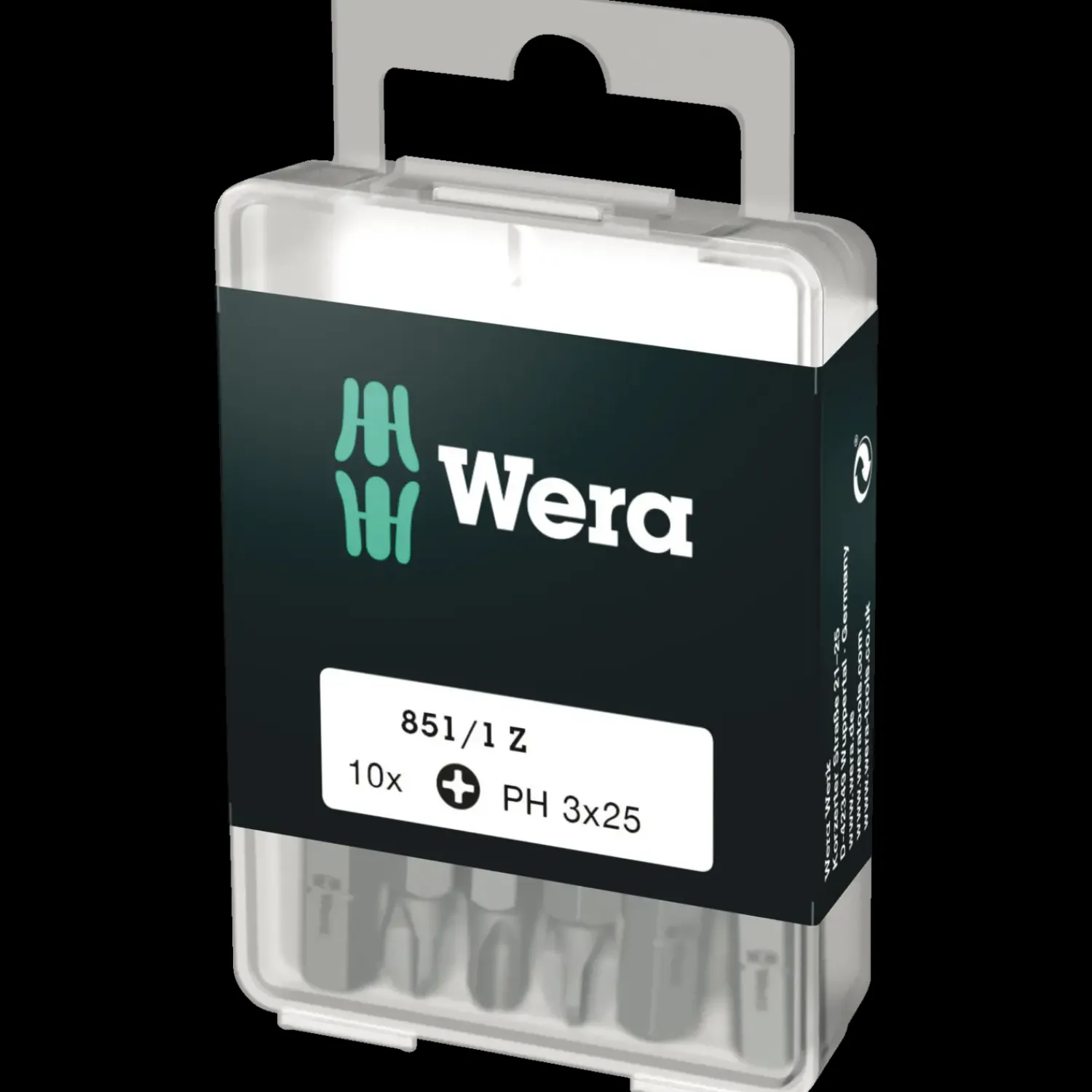 Bits- Og Bitssæt^Wera 851/1 Z bits PH 3x25 mm 10 stk