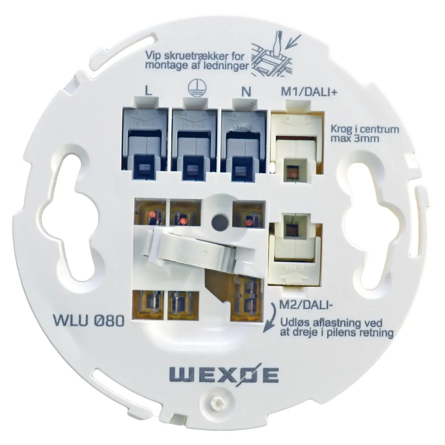 Wexøe Dåser Og Underlag^Lampeudtag Ø80 mm