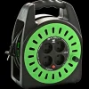 Kabler Og Ledninger^Wexim bandit kabeltromle uden jord 25m sort/grøn