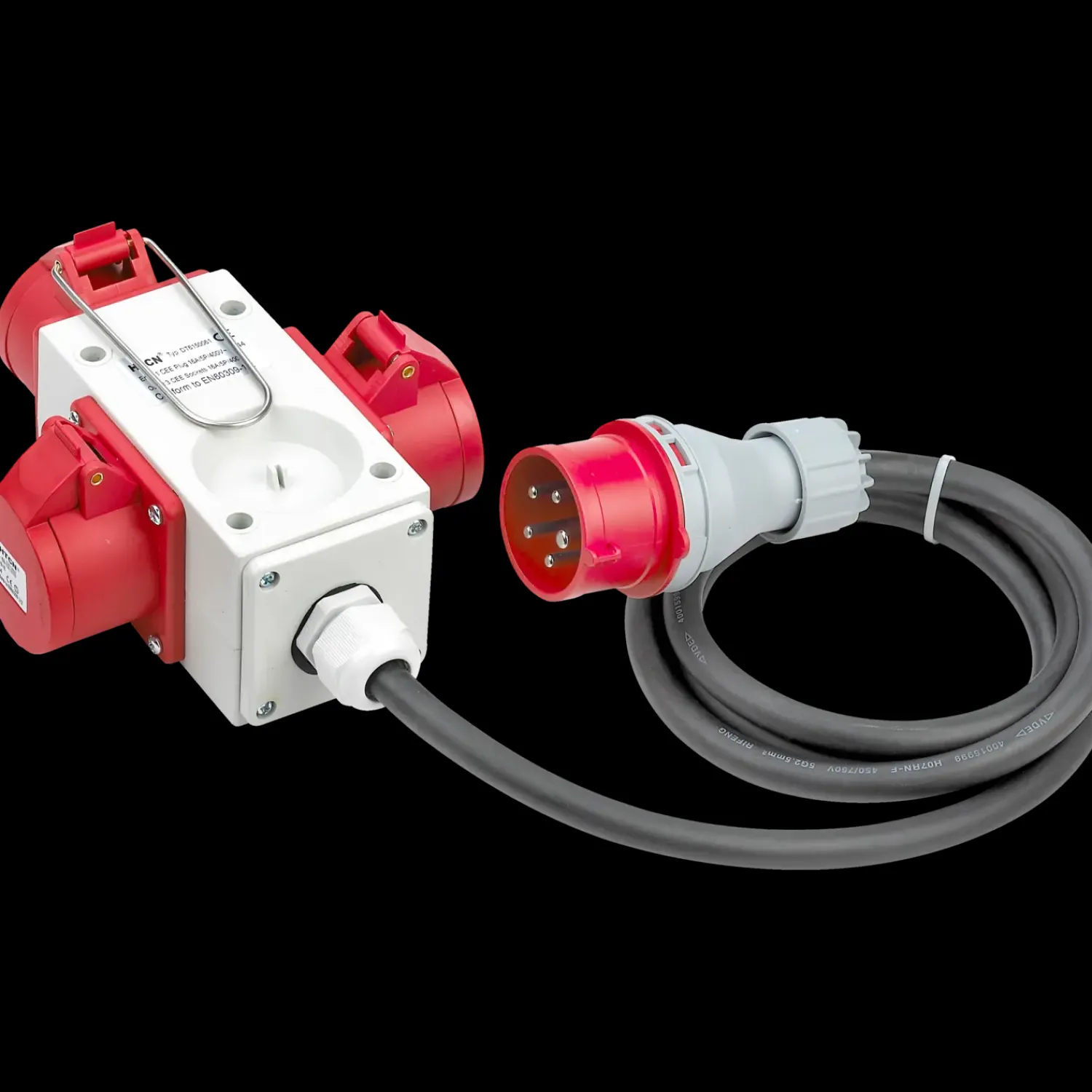 Stikkontakter Og Afbrydere^Wexim CEE forgreningsled rød