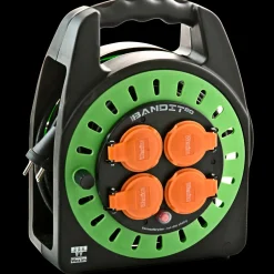 Sale Wexim kabeltromle med jord 15 m sort/grøn