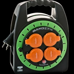 Sale Wexim kabeltromle med jord 15 m sort/grøn